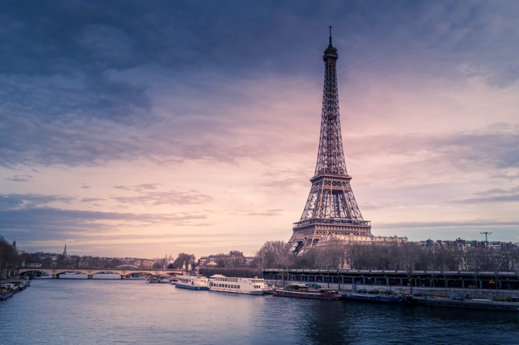 Paris Skyline showing Eiffel Tower